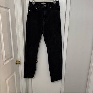 Madewell Black 90s Straight Jeans